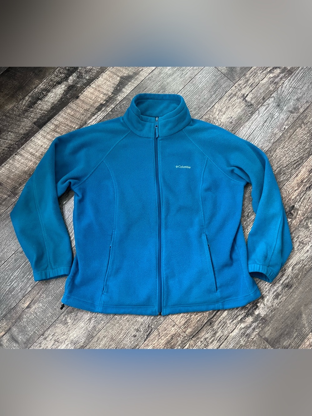 Columbia Women's Full-Zip Fleece Jacket - Blue 1X